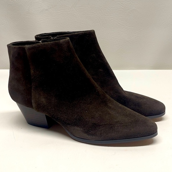 Banana republic ankle boots leather dark brown size 9 - Picture 1 of 9